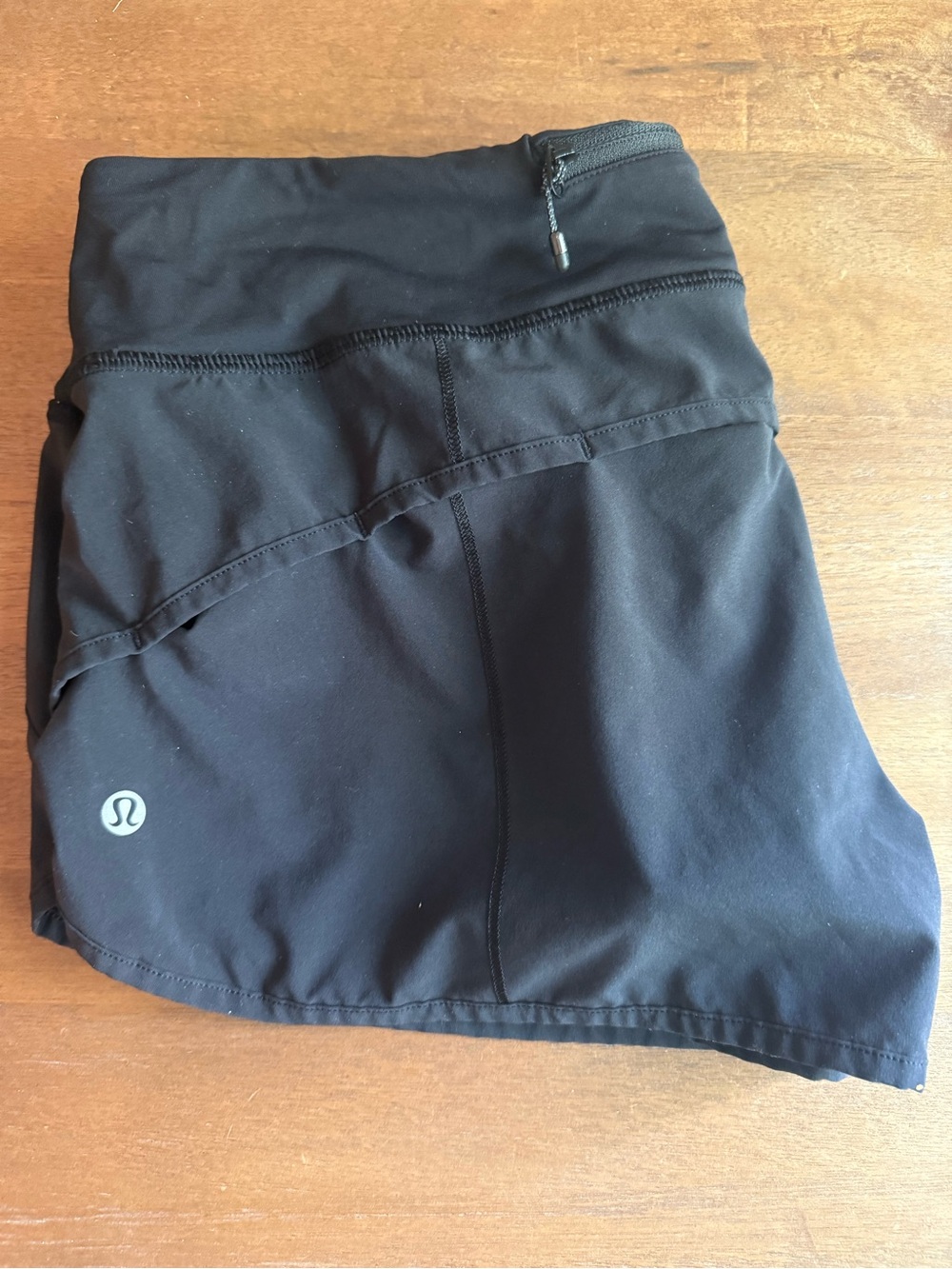 lululemon athletica Black Athletic Shorts with Built-In Shorts